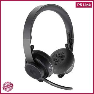 Logitech Zone Wireless Headset ชุดหูฟัง Bluetooth ด้วยเสียงที่โดดเด่น ไมค์แบบพลิกเพื่อปิดเสียง for UC (981-000915)