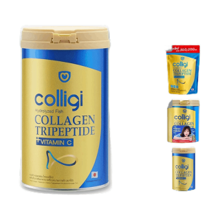 [AUGCB12 เงินคืน12%] Amado Colligi Collagen TriPeptide + Vitamin C คอลลิจิ คอลลาเจน