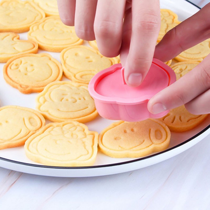 แม่พิมพ์คุกกี้คริสต์มาส/วาเลนไทน์ DIY เลือกชุดตก แต่งได้หลายชุด 8PCS พิมพ์คุกกี้ 3D แม่พิมพ์คุกกี้ เครื่องมืออบ - รูปที่ 5