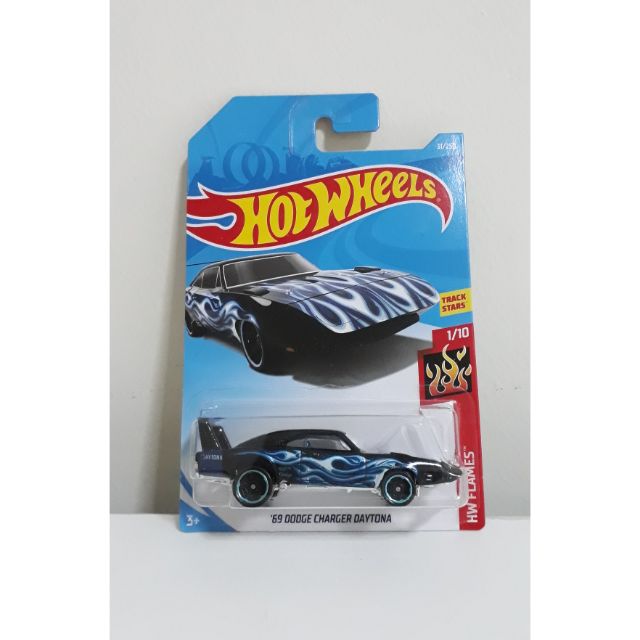 รถเหล็ก Hotwheels 69 DODGE CHARGER DAYTONA น้ำเงิน (ib62)