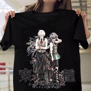 เสื้อยืดแขนสั้น พิมพ์ลายกราฟฟิค Tokyo Ghoul พลัสไซซ์ แฟชั่นเกาหลี สําหรับผู้หญิง