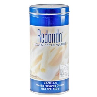 REDONDO LUXURY WAFERS VANILLA  ขนาด 150กรัม ยกแพ็ค 3กระป๋อง รีดอนโด้ รีดอนโด ลักซ์ซัวรี่ เวเฟอร์ กลิ่นวานิลลา