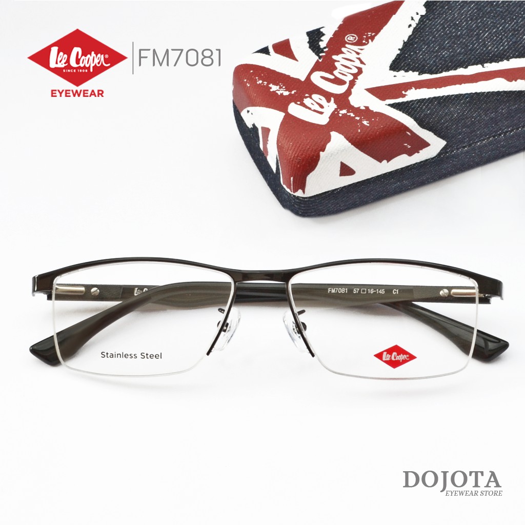 กรอบแว่นตา Lee Cooper ทรงเหลี่ยม ครึ่งกรอบ รุ่น FM7081