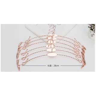 ราคา10ชิ้น ไม้แขวนหนีบเสื้อยาว 27.5 cm แพคละ 10 ชิ้น