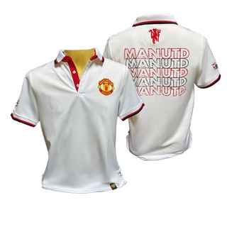 เช็คสินค้าก่อนสั่งซื้อ !!!!!!  เสื้อโปโล แมนยู MUFC-005 (WHITE) สีขาว