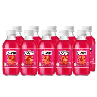 C-vitt ซีวิทเครื่องดื่มวิตามินซี 140มล.x10ขวด