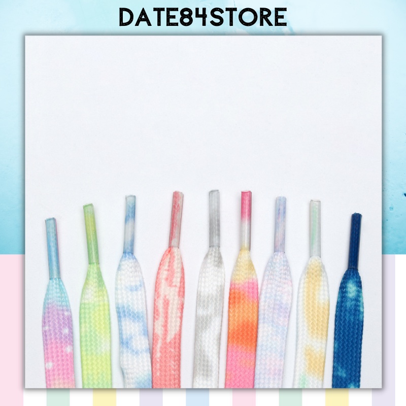 เชือกผูกรองเท้า ombre แบนคุณภาพสูงสําหรับรองเท้าผ้าใบ 140 ซม. Date84store
