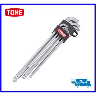 Tone  Hex Key Wrench L-Type  ประแจแอลหกเหลี่ยมหัวบอล  (คอสั้น) BL900S 9 ชิ้น (1.5,2,2.5,3,4,5,6,8,10)