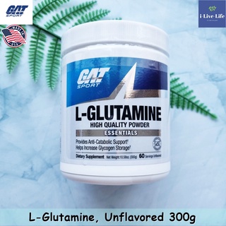 ผงแอลกลูตามิน L-Glutamine Unflavored 300 g - GAT