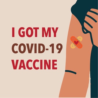 สติกเกอร์ I got my covid-19 vaccine