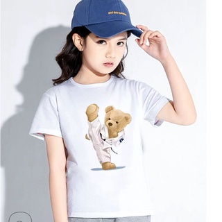 *K-2280-SHORT*      เสื้อยืดแขนสั้นเด็กสไตส์เกาหลี สกรีนลายการ์ตูนน่ารักใส่ได้ทั้งหญิงและชาย ใส่ส