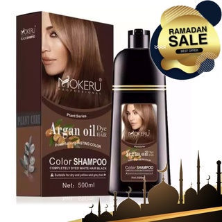 Mokeru Professional Argan Oil แชมพูย้อมสีผม (500 มล.)