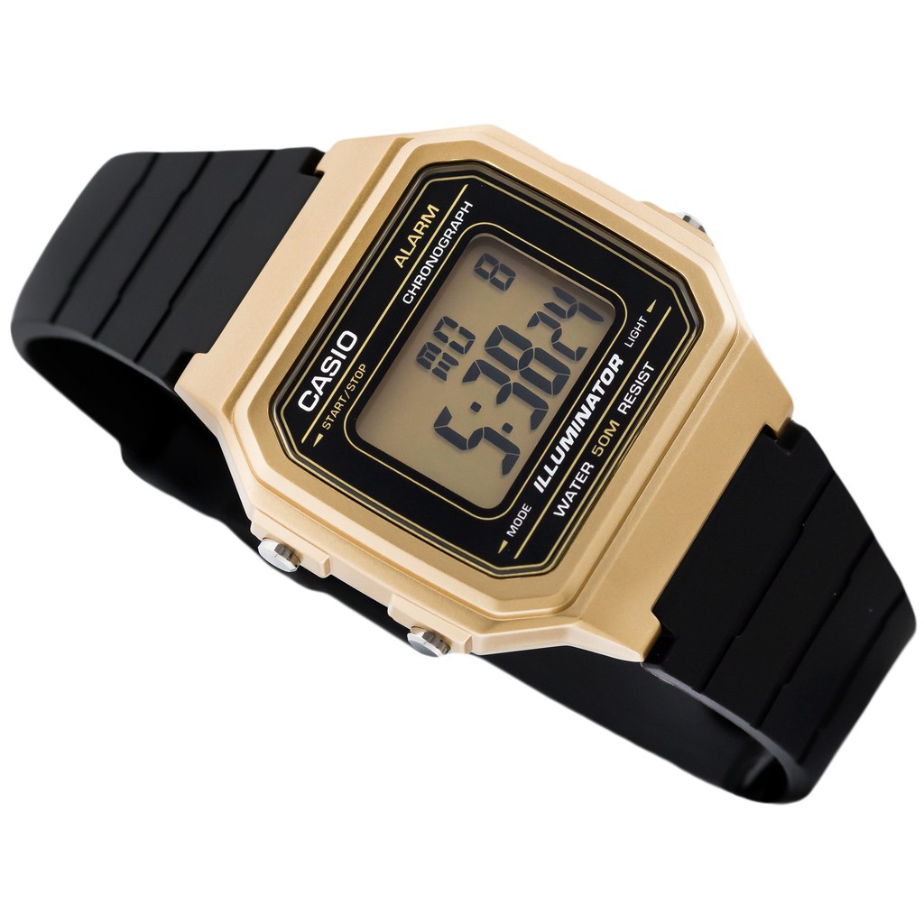 แท้ศูนย์ CASIO นาฬิกาข้อมือ ชาย/หญิง General W-217 W-217h W217 รุ่น W-217HM ชาย ของแท้ รับประกัน cmg 1 ปี