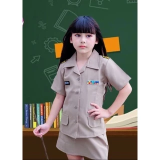 ชุดคุณครูเด็กหญิงคอปกฮาวาย