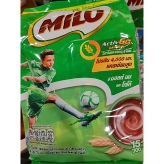 MILO ACTIV-GO ไมโล  15 ซอง Chocolate Malt Mixed Beverage Powder