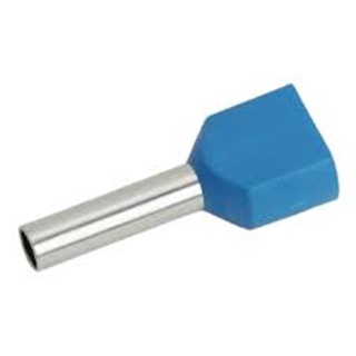 หางปลา คอร์ดเอ็น แบบสายคู่ รุ่น TE2513 สีน้ำเงิน ( 100 pcs )