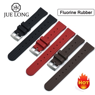 FKM Rubber Waffle Strap Quick Release Watch Bands 20mm 22mm Waterproof Wristband Watch Accessories