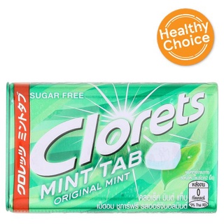 ถูกที่สุด✅ คลอเร็ท มินต์ แท็บ เม็ดอม ชูการ์ฟรี รสออริจินอลมินต์ 18กรัม Clorets Mint Tab Sugar Free Original Mint Flavor