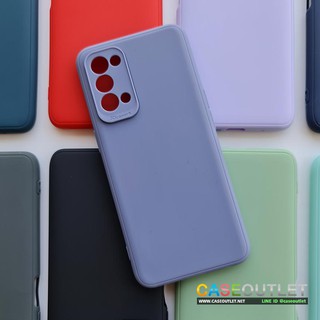 เคส Oppo Reno5 5G มาใหม่ TPU สีพาสเทล สีด้าน สีพื้น ใส่บาง ลดรอยนิ้ว กันกล้อง คลุมเลนส์ กันเลนส์ คลุมกล้อง