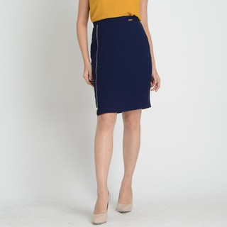 Guy Laroche กระโปรงทรงสอบ ตกแต่งซิปBASIC SKIRT (GL2ENV)