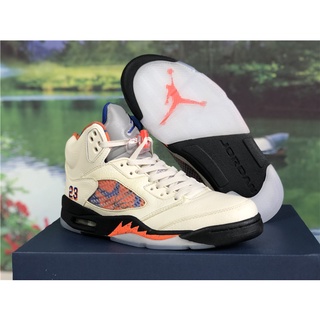 Air Jordan 5 เทียนบินนานาชาติ สไตล์เรโทร สีส้ม ดํา ไฮเปอร์รอยัล 136027-148