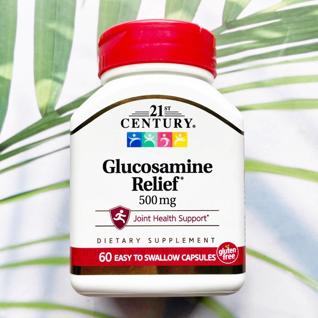 กลูโคซามีนซัลเฟต Glucosamine Relief 500 mg 60 Tablets (21st Century)
