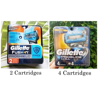 ใบมีดโกน ยิลเลตต์ โปรไกลด์ ชิว Proglide Chill 2 or 4 Cartridges (Gillette®)