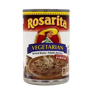 Rosarita Refried Beans Vegetarian 16 Oz  โรซาริต้าถั่วทอดมังสวิรัติ 16 ออนซ์