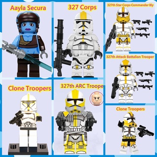 บล็อกตัวต่อเลโก้ รูป Clone Troopers 327th ขนาดเล็ก ของเล่นสําหรับเด็ก