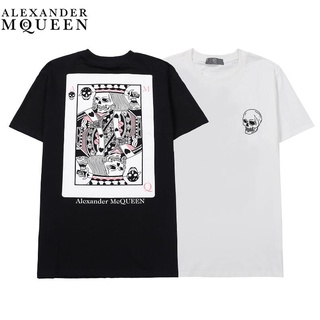 【HOT】Mcqueen เสื้อยืดแฟชั่นสําหรับ Unisex ผ้าฝ้ายแขนสั้นพิมพ์ลาย