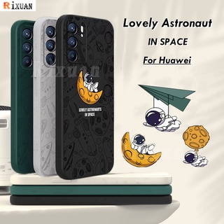 เคสโทรศัพท์ซิลิโคน แบบนิ่ม ลายนักบินอวกาศ สําหรับ Huawei Y7A Y6P Y6 Pro 2019 Nova 7i 5T 3i Y9S P30 Lite Y9 Prime