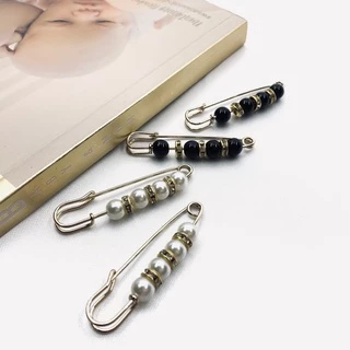 vintage jewerly เข็มกลัดไข่มุก เข็มกลัด เสื้อผ้า เข็มกลัดมุกคอคงที่สตรี2022ใหม่อินเทรนด์เอว Pin อุปกรณ์เสริมกางเกง