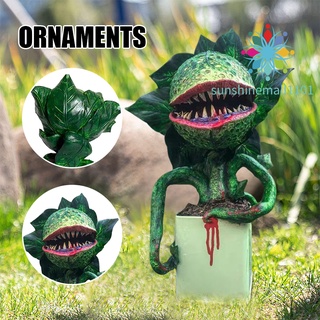 SM01 Piranha Flower Replica Movie Prop Yard Resin Ornaments Little Shop of Horrors Halloween Decoration