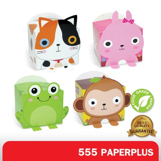 555paperplus ซื้อใน live ลด 50% กล่องขนมรูปสัตว์(20กล่อง) 7x7x6 ซม.กล่องใส่คุกกี้ กล่องจัดเซ็ต กล่องใส่ขนม กล่องใส่ชอคโกแล็ต(BK84W)