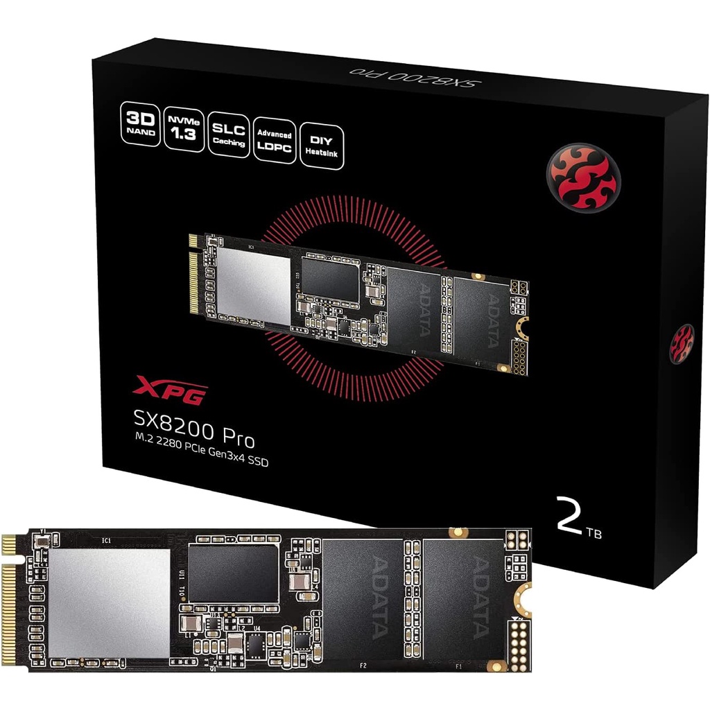 SX8200 PRO 3500mb/s 2TB Adata ssd m.2 nvme pci-e XPG , ASX8200PNP  รับประกัน 5 ปี