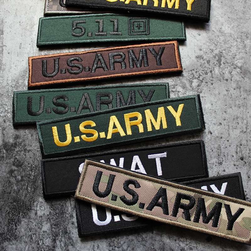 ~ ปลอกแขนแถบยาว Morale Patche 3D เย็บปักถักร้อย Patch /Badges/Embblem ตกแต่งสําหรับแจ็คเก็ตกางเกงยีนส์กระเป๋าเป้สะพายหลัง