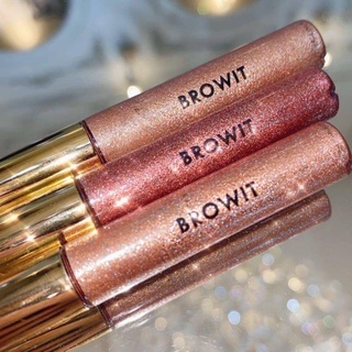 Browit By Nongchat Glit &amp; Glow Eyeglitter 3g. อายแชโดว์ ทาตากลิตเตอร์ เนื้อลิควิด 3 กรัม