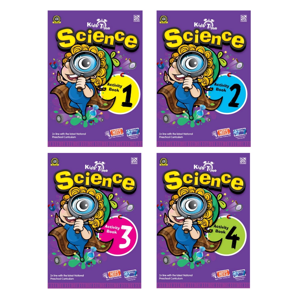 หนังสือเรียนอนุบาล Kids' Time Science Activity Book แบบฝึกหัดอนุบาล แบบเรียนเด็ก Pelangithai