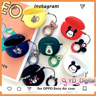 เคสซิลิโคนนิ่ม ลายมิกกี้ มินนี่เมาส์ พร้อมสายคล้อง กันกระแทก สําหรับ Oppo enco air/air2