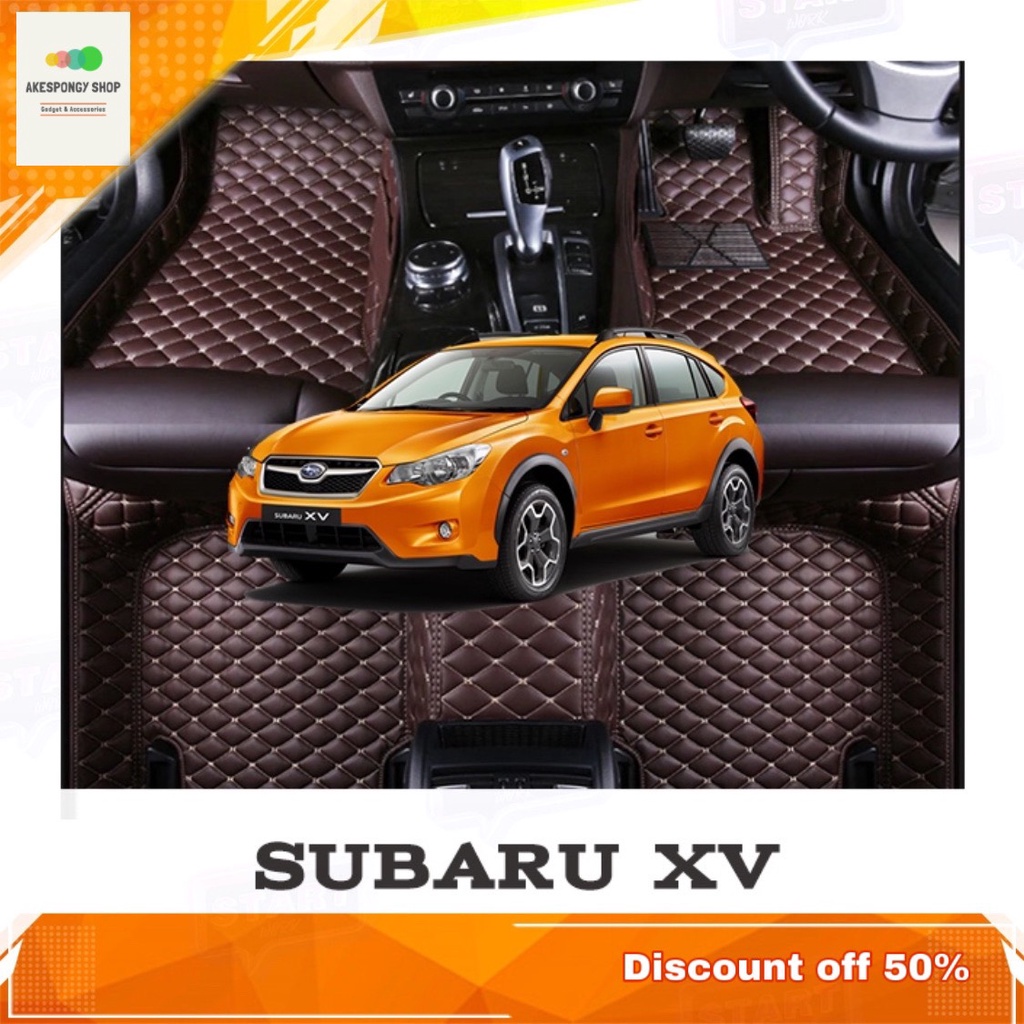 พรมปูพื้นเข้ารูป พรมปูพื้นรถยนต์ สำหรับรถรุ่น Subaru XV 2019 6D Premium Fitted Leather Car Mats พรมร