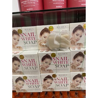 ROUSHUN Snail White Soap ขนาด 120g สบู่ตาข่ายเกรดพรีเมี่ยม