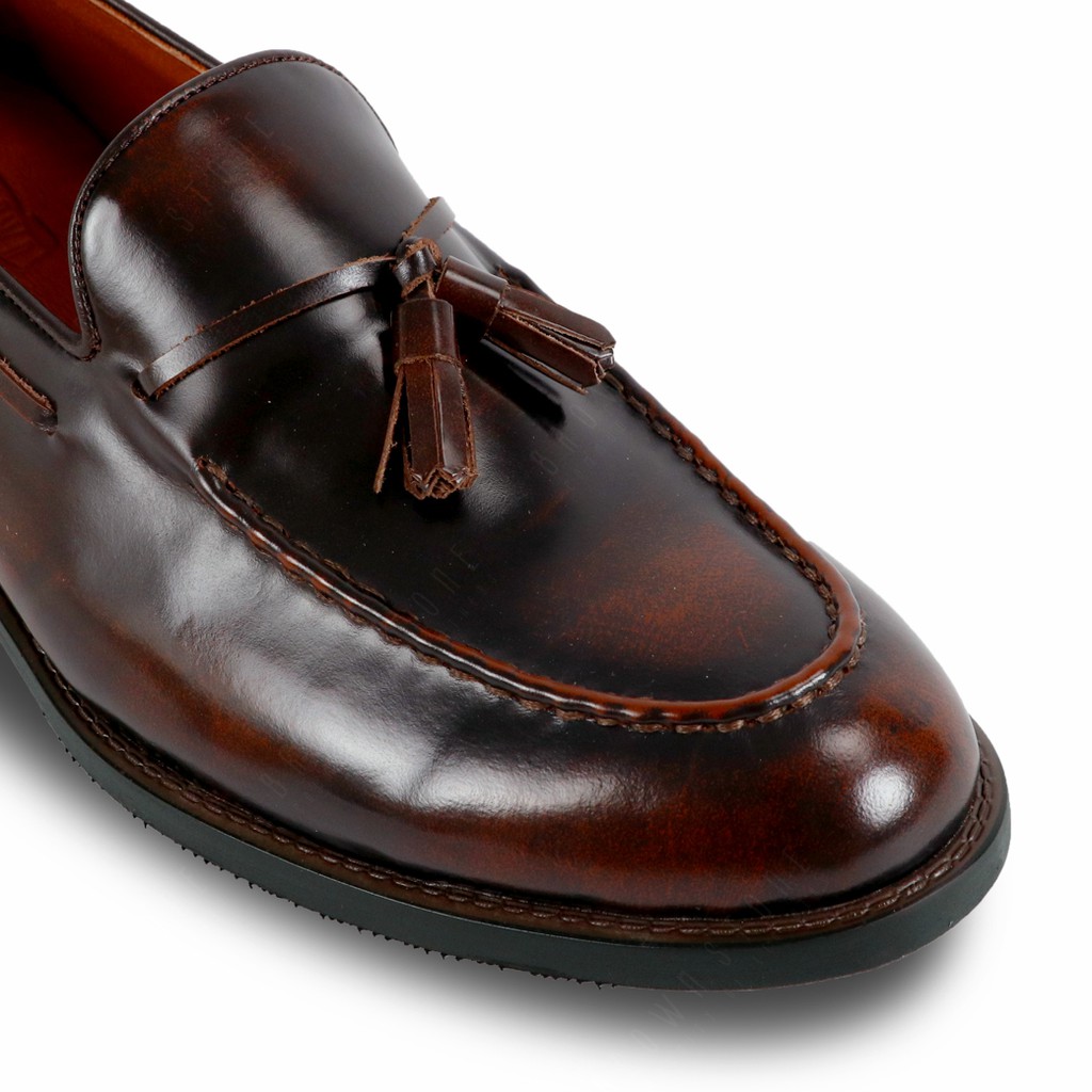 BROWN STONE LOAFERS MOC TOE COLLECTION