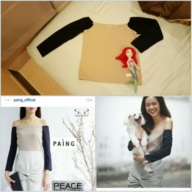 Paing official - two tone top