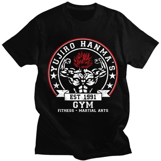 [COD]เสื้อยืดแขนสั้นลําลอง พิมพ์ลายอนิเมะ Baki The Grappler Yujiro Hanma สําหรับผู้ชายS-5XL