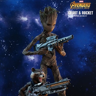 Groot&amp;Rocket Infinity War MMS476 Hot Toys