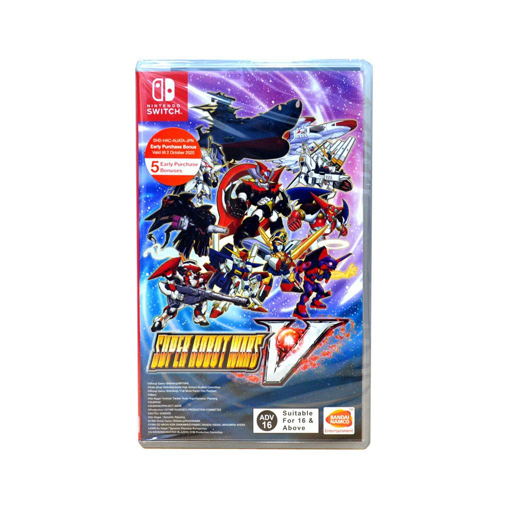 Nintendo Switch Super Robot Wars V  Version Asia Voice JP SubTitle English idny