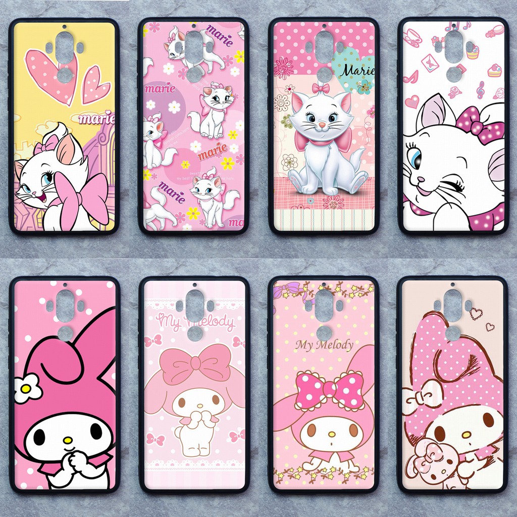 เคส Huawei Mate 9 ลายแมวมารี-เมโลดี้ ขอบนิ่มหลังแข็ง เคสมือเคสโทรศัพท์ Case เคส Tมหลังแข็ง ไม่ขูดตัวเครื่อง ไม่กัดขอบ งา
