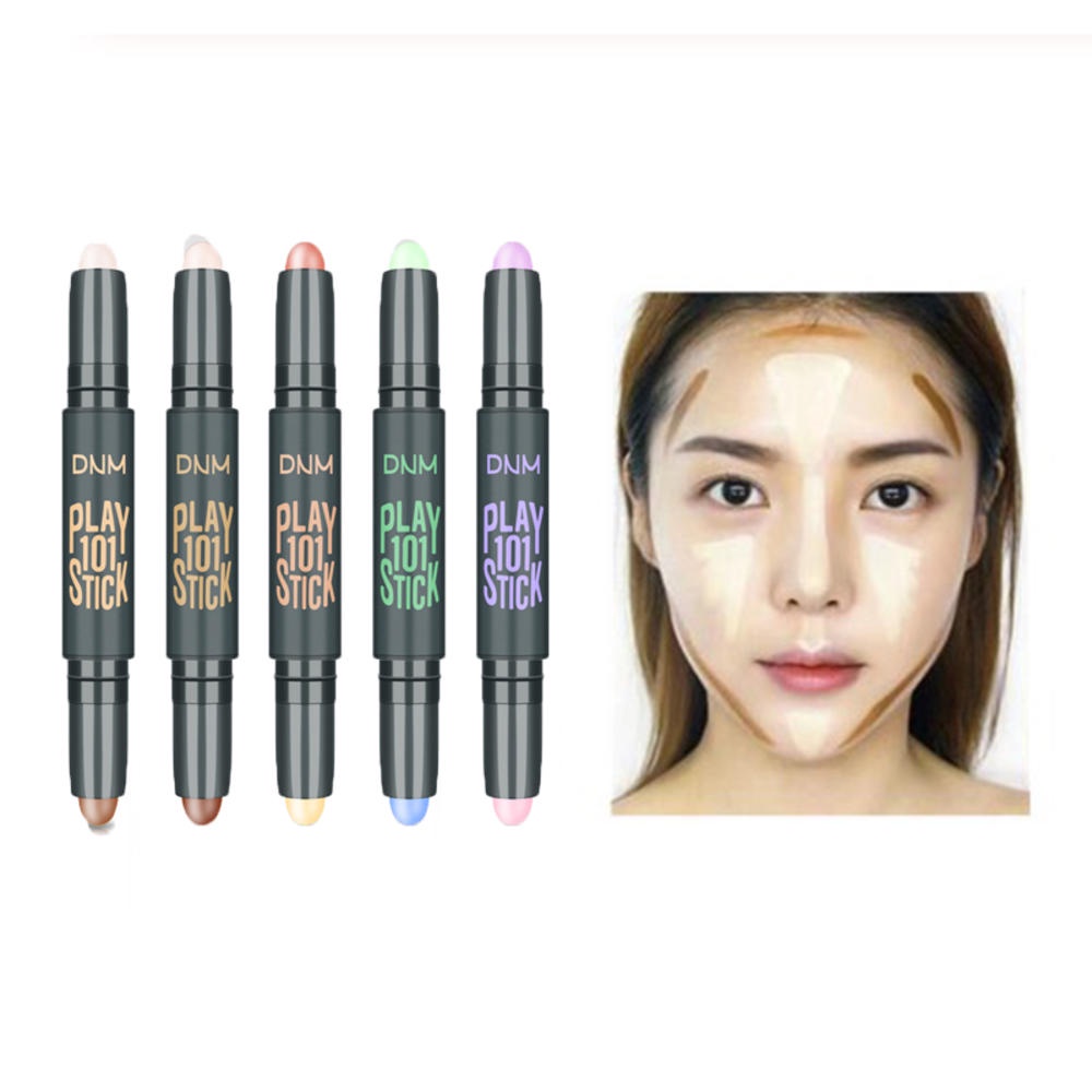 คอนซีลเลอร์ รองพื้น แบบสองหัว ปากกา รอยคล้ําใต้ตา ติดทนนาน คอนทัวร์ ดินสอคอนซีลเลอร์ แท่งเครื่องสําอาง แต่งหน้า