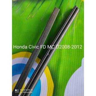 ยางปัดน้ำฝนRefiil ตรงรุ่นHonda CivicFD MC ปี2008-2012(หนา10mm.ยาว23"&amp;26")