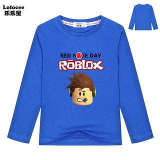 Roblox เสื้อยืดแขนยาวลาย Red Nose Days สําหรับเด็ก